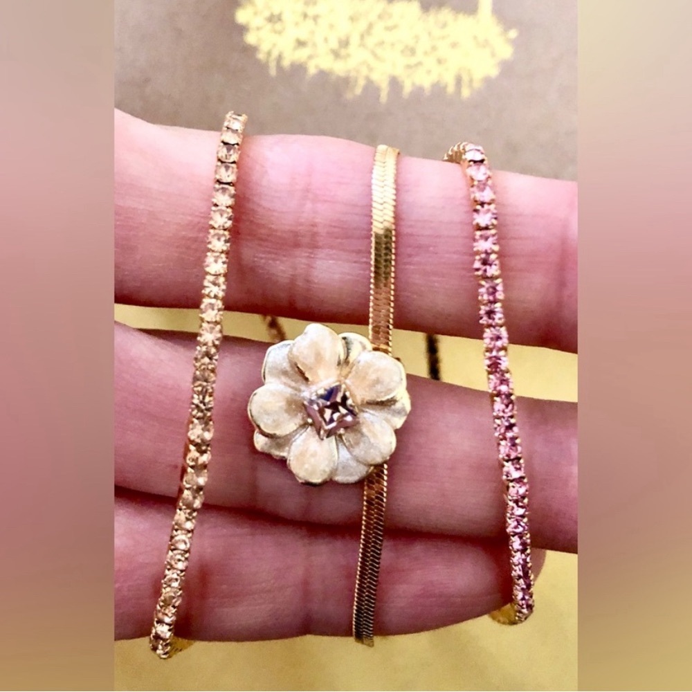Sparkle & Shine Scout Rhinestone Bracelet Trio~ NWT!